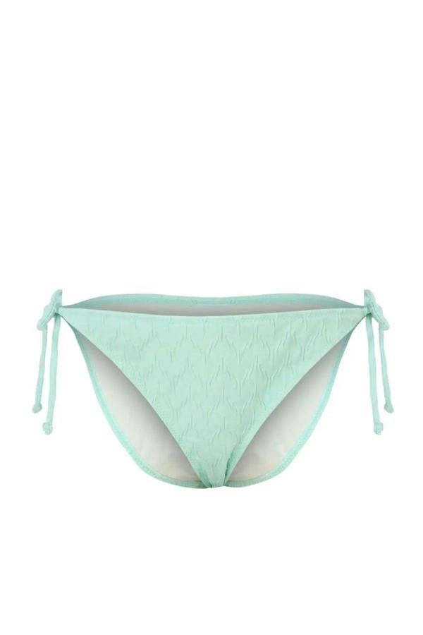 WOVCOR Tie-Up Textured Regular Bikini Bottom