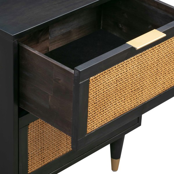 Furniture Edit Sierra Noir Nightstand Side End Table