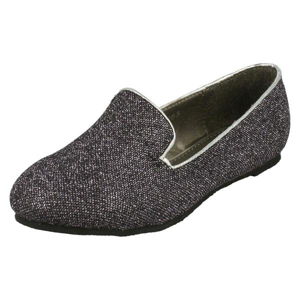 Cutie Girls Cutie Slip On Glitter Ballerina Shoes H2253