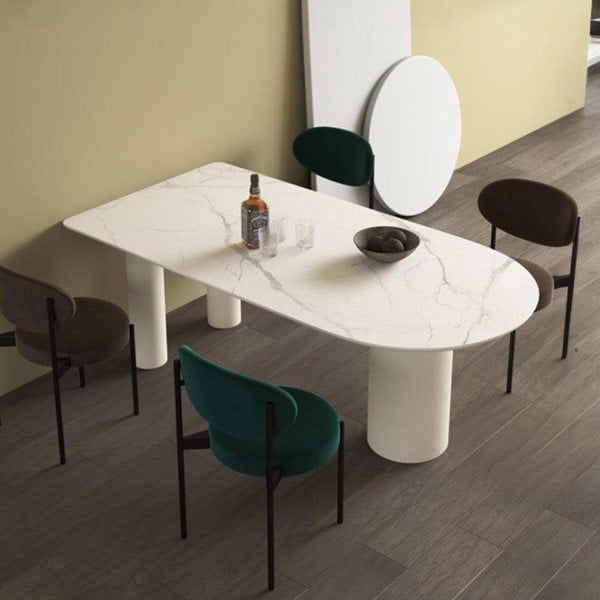 La Plainville Dining Table, White-Weilai Concept-Weilai Concept