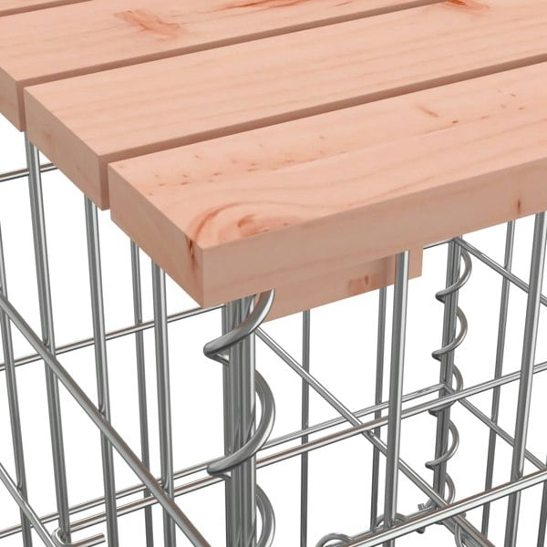 Berkfield Garden Bench Gabion Design 33x31x42 cm Solid Wood Douglas