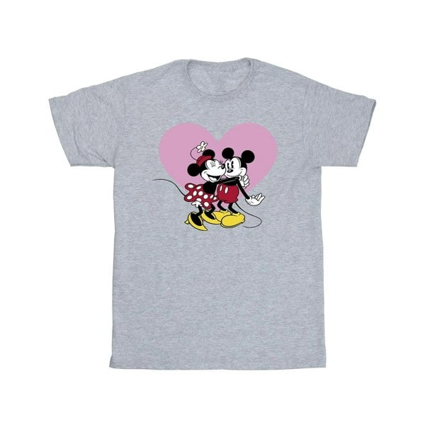 Disney Mens Mickey Mouse Love Languages T-Shirt - Sports Grey