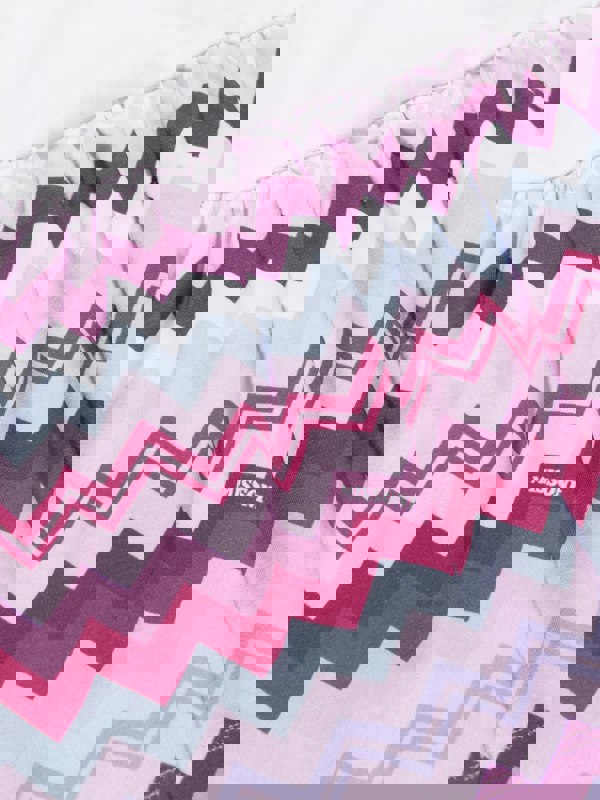 Missoni Girls Zigzag Dress in White