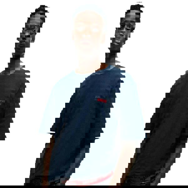 Hugo Mens Dero Logo T-Shirt - Navy - 