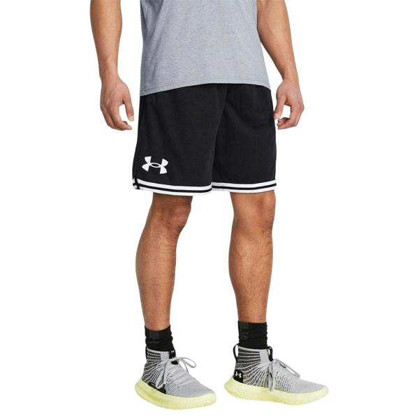 Under Armour Mens Perimeter Basketball Shorts - Black/White - 