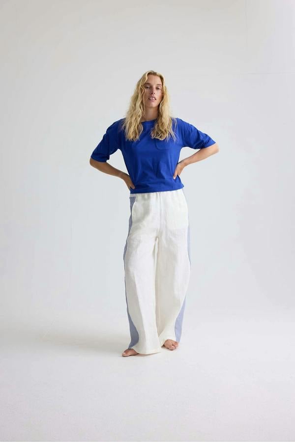 Pretty You London Relaxed Cotton T-Shirt In Bluing