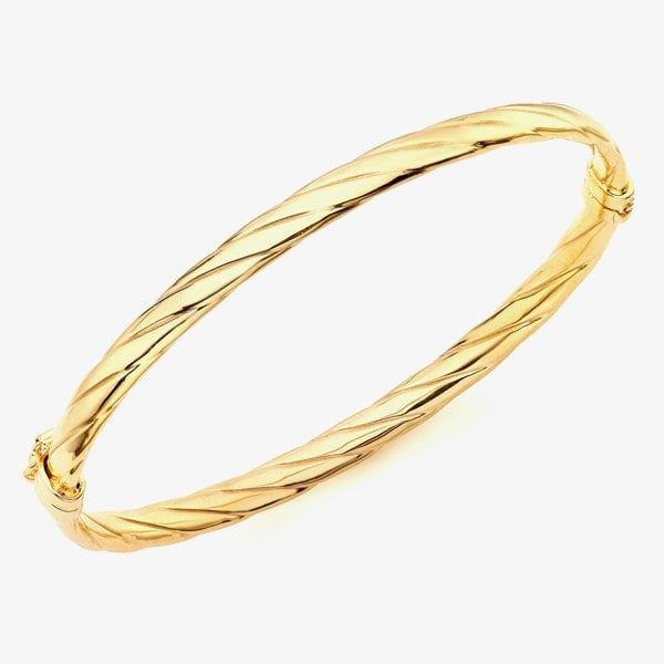 T. H. Baker 9ct Gold Twist Bangle 1340521