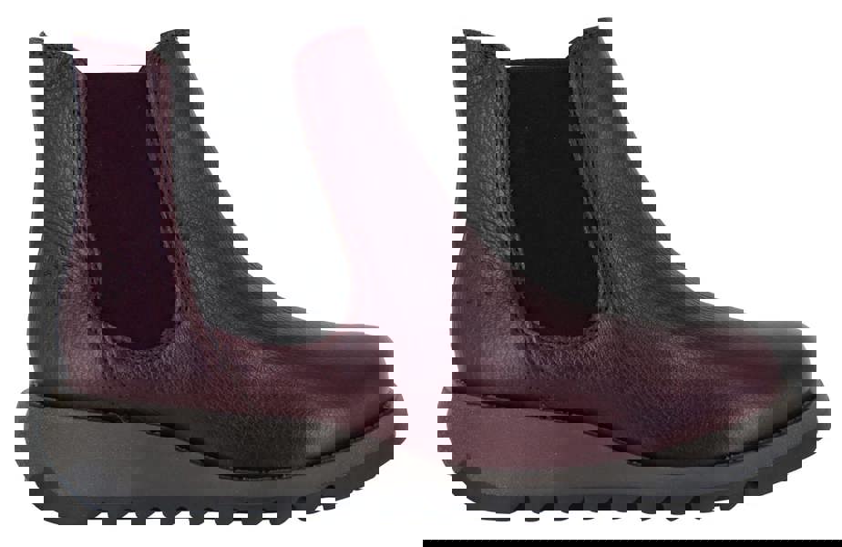 Fly London Salv Womens Wedged Heeled Chelsea Leather Ankle Boots