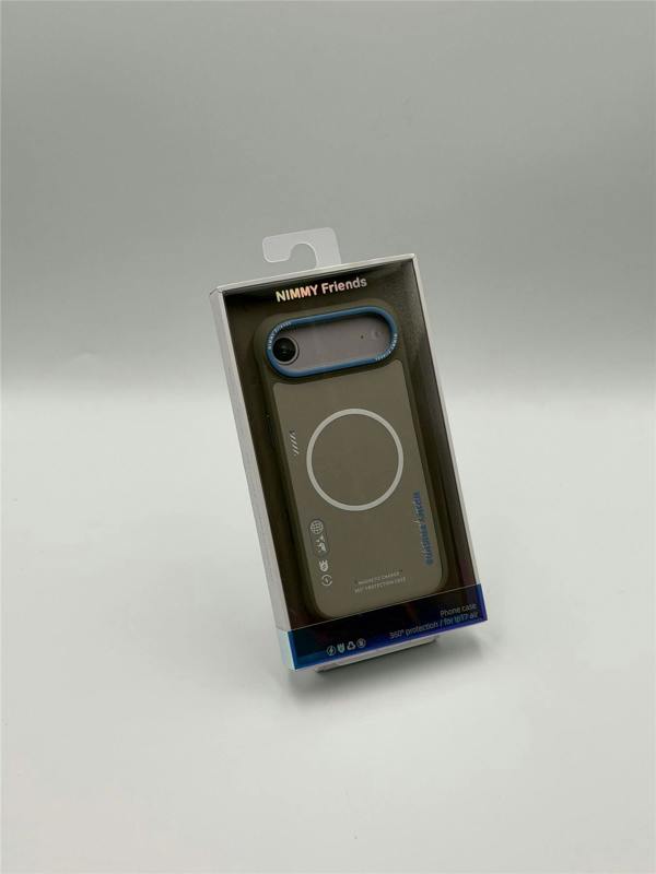 Nimmy Friends Nimmy Cool & Cute 2.0 Case with MagSafe for iPhone 17 Air 6.5" Grey Blue - N-YJKM-CX2.0-IP17-AIR-05