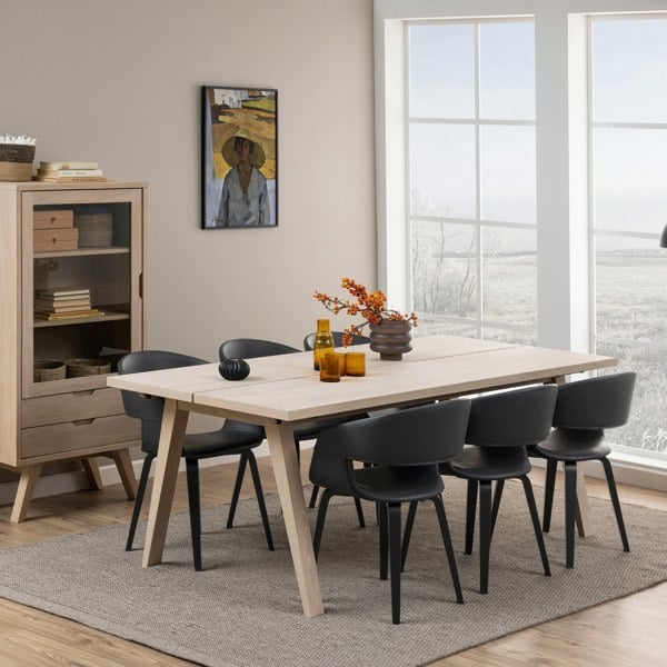 Furniture To Go A-Line Rectanglar Dining Table in White Oak
