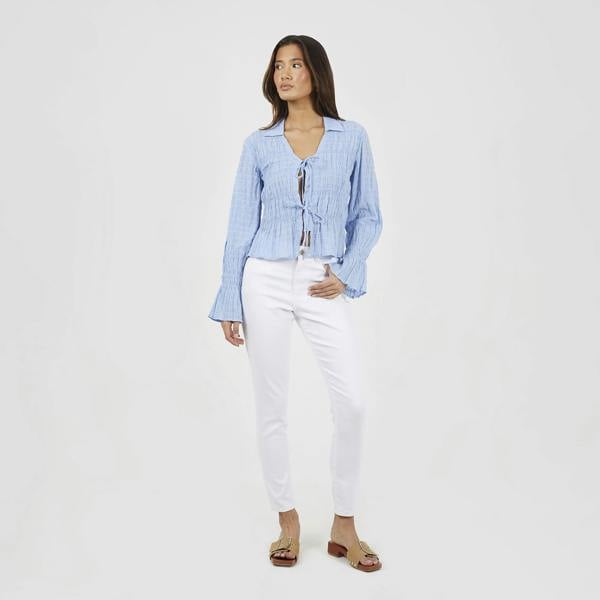 Brave Soul White High Waist Skinny Jeans With Stretch - White Image 3