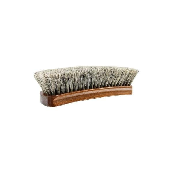 BIRCH Horsehair Brush Large - For Polishing Shoes, Boots and Leather 17cm