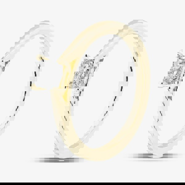 1888 Collection 9ct Yellow Gold 0.50ct Princess Cut Diamond Solitaire Ring PPP01-9Y-0.50-H-SI2