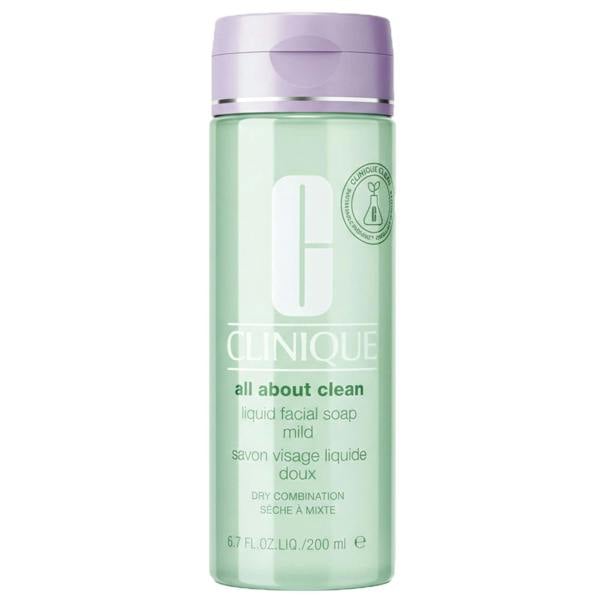 Clinique  All About Clean Liquid Facial Soap Mild for Dry / Combination Skin 200ml / 6.7 fl.oz.