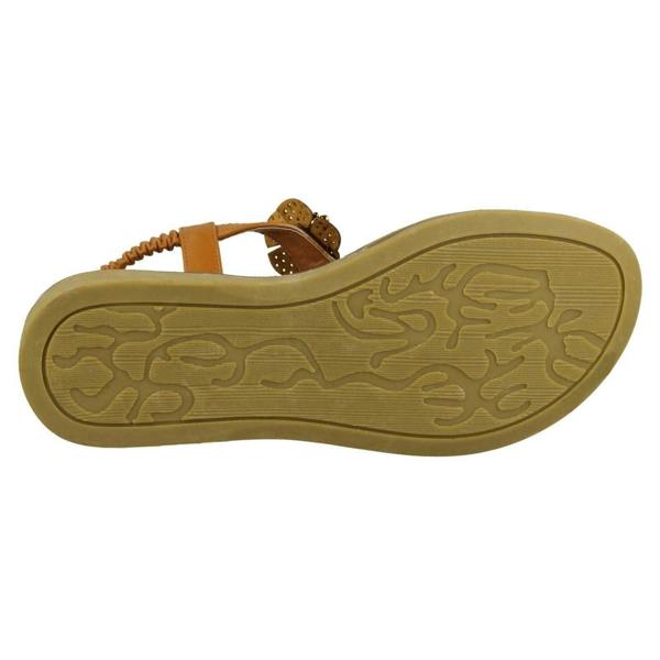 Savannah Ladies Savannah Beaded Flower Trim Sandals