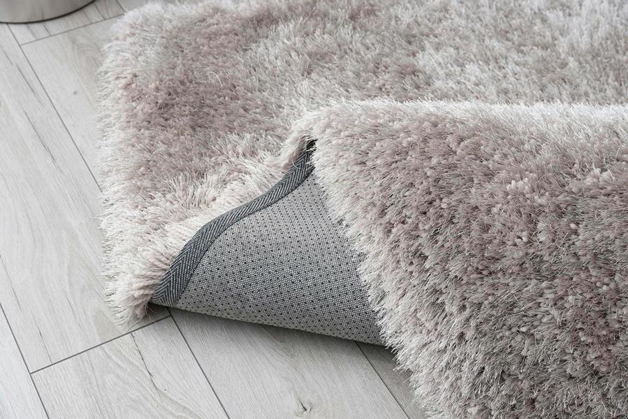 A.Unique Home Silver Shaggy Rugs for Living Room Bedroom 120cm x 170cm