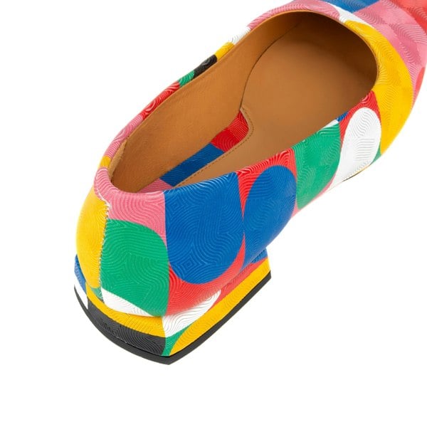 Embassy London Ballerina - Groovy - Women's low heel square toe pump in vibrant Italian leather