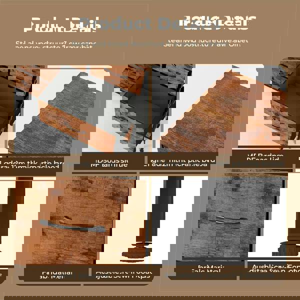 Levede Chest of Drawers 7 Drawer Storage for Bedroom Living Room in Brown Black