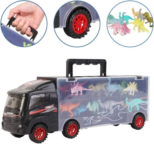 deAO Toys Dinosaur Transporter Truck Carrycase