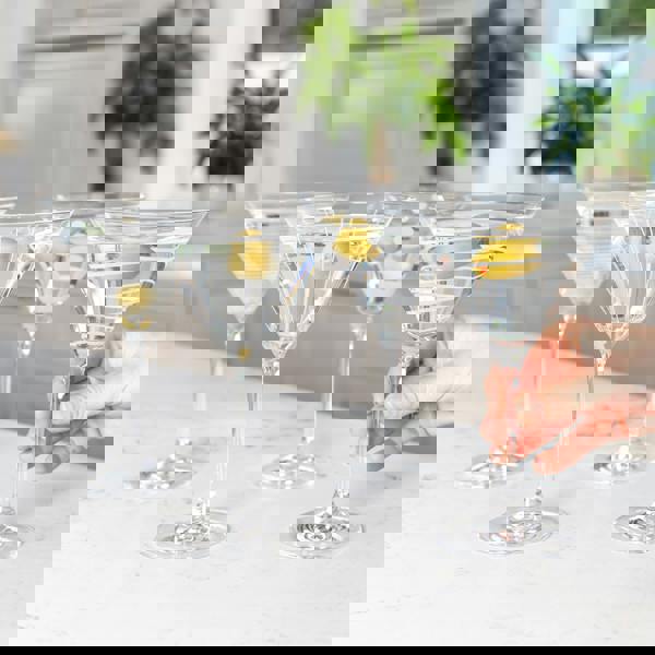 Mikasa Cheers Set of 4 Martini Glasses