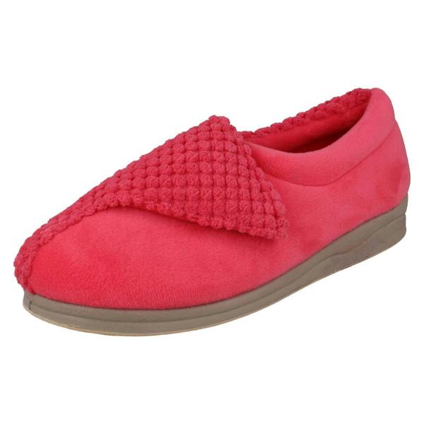 Padders Ladies Padders 2E Fitting Slippers Hug1