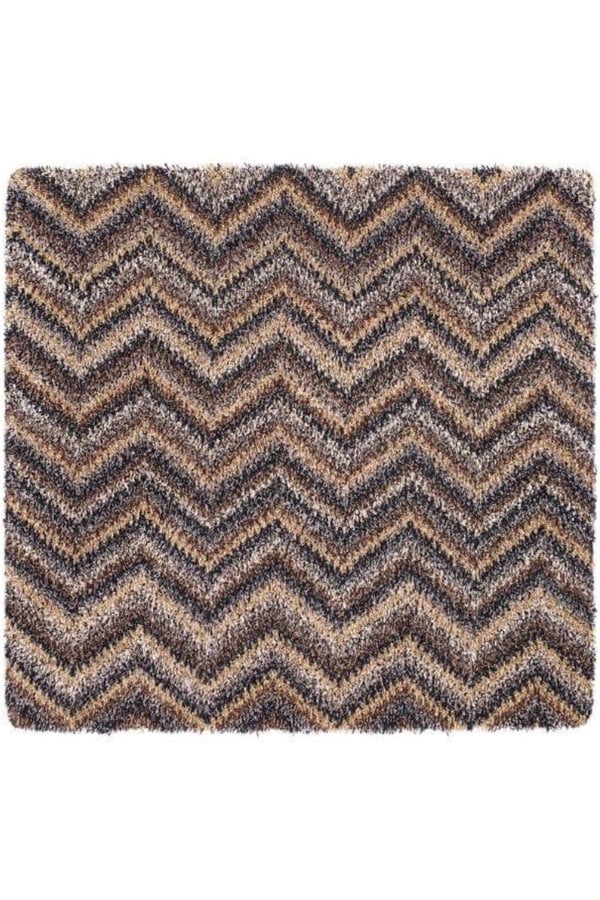Washable Mat Chevron Design in Multicolour