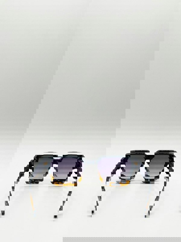 SVNX Square Retro Black Leopard Sunglasses