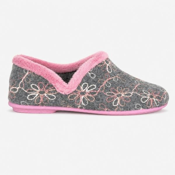 Sleepers SARA Full Slippers Slippers   in  Grey