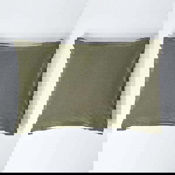 HOMESCAPES French Flax Linen Housewife Pillowcase, Standard Size