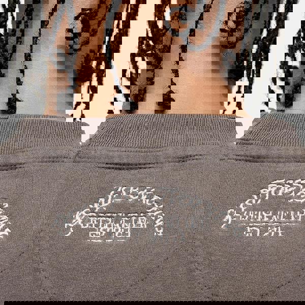 Good For Nothing Taupe Washed Oversized T-Shirt - Taupe Image 4