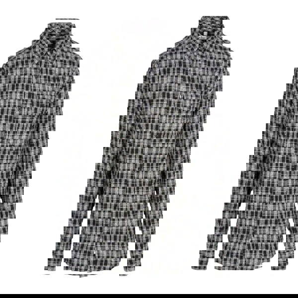 Trespass Mens Participate Checked Cotton Shirt - Black