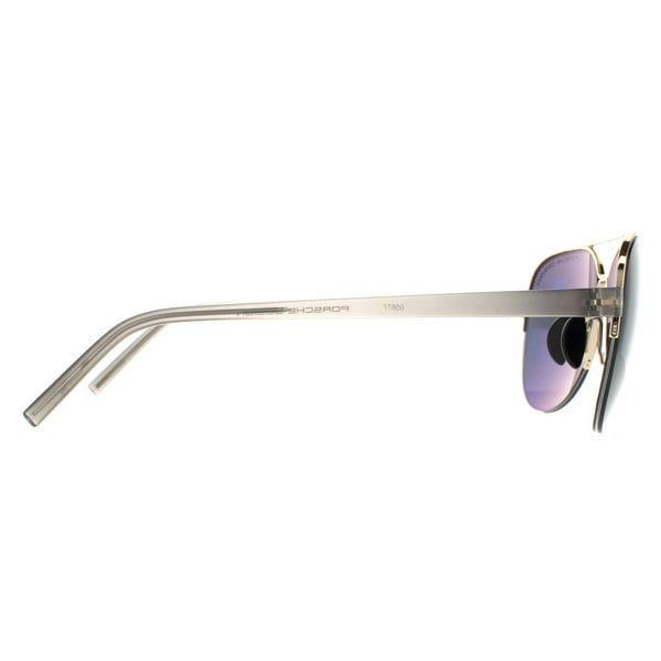 Porsche Design Sunglasses P8676 D Gold Grey Blue