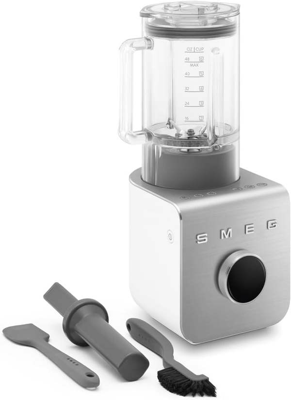 Smeg BLC02 Matte 50's Style High Performance Blender - with Free Gift RRP £30