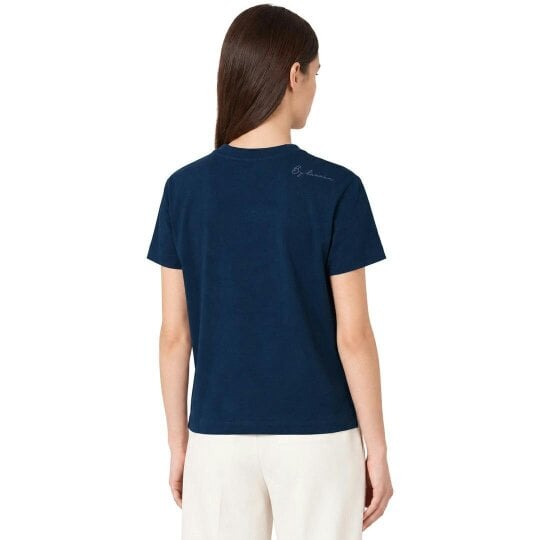 By Lanvin Shoulder Logo Blue T-Shirt