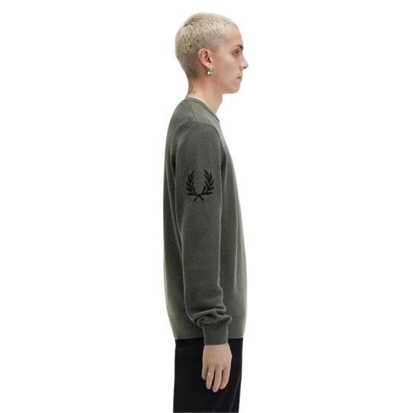 Fred Perry Laurel Wreath Knit Field Green Jumper XXL