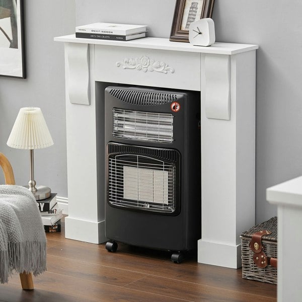 4.2KW Electric and Gas Heater Movable Tank Cabin with Ceramic Infrared Heater Space Heaters Living and Home