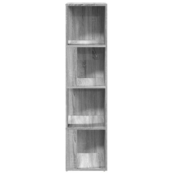 Berkfield Corner Cabinet Grey Sonoma 33x33x132 cm Engineered Wood