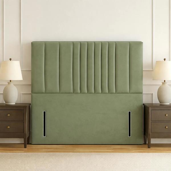 Great British Beds New Line Headboard - Green Plush