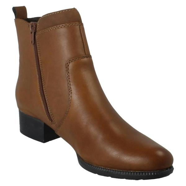 Rieker Ladies Rieker Fleece Lined Zip Fastening Low Heel Casual Ankle Boots 78658