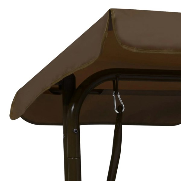Berkfield Kids Swing Bench Brown 115x75x110 cm Fabric