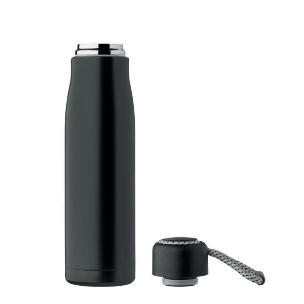 MidOcean Cordle Double Wall 500ml Water Bottle - Black - 