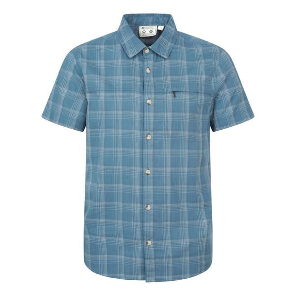 Mountain Warehouse Mens Holiday Cotton Shirt - Dark Blue - 