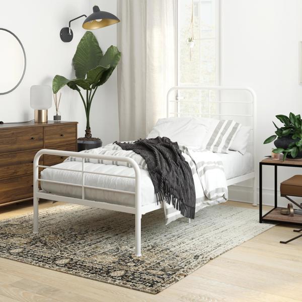 Dorel Home Millie Metal Bed White - Single