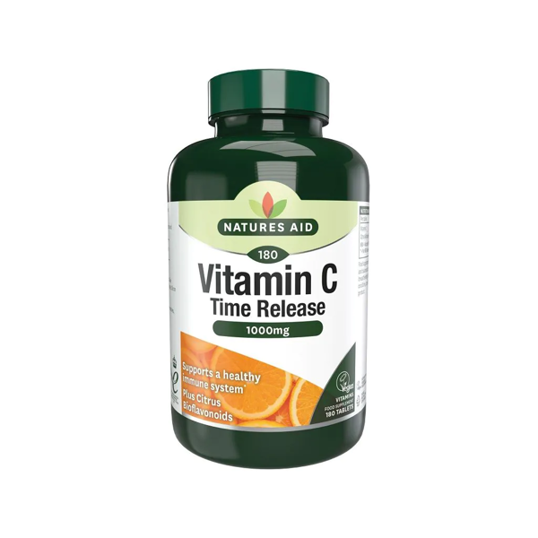 Natures Aid Vitamin C - 1000mg Time Release 180 Tablets