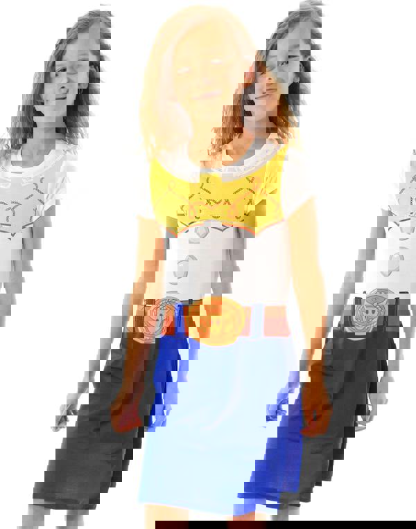 Disney Girls White Toy Story Short Sleeve Skater Dress