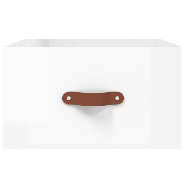 Berkfield Wall-mounted Bedside Cabinets 2 pcs High Gloss White 35x35x20 cm