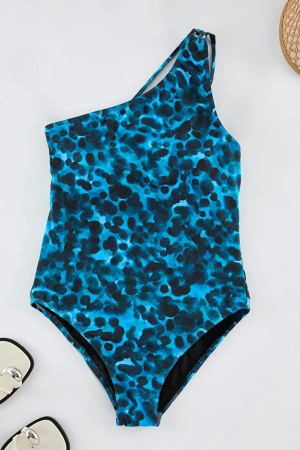 WOVCOR Backless One-Shoulder Regular Swimsuit