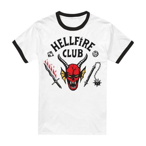 Stranger Things Unisex Adult Hellfire Club T-Shirt - Black