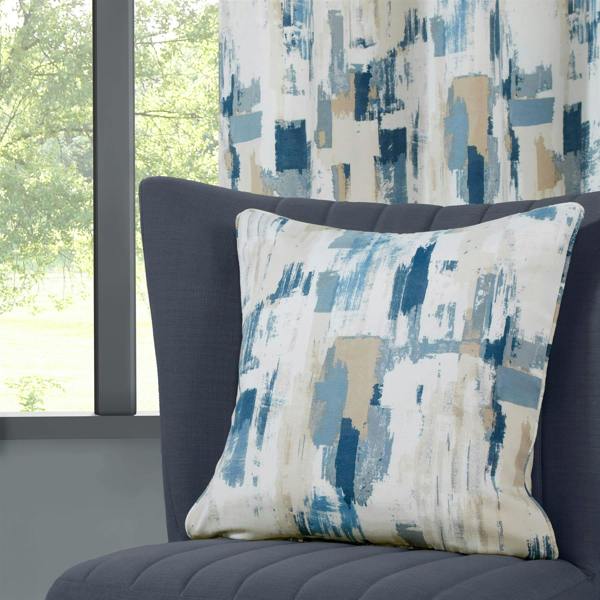 Sundour Bamford Ready Made Floral Eyelet Curtains Cobalt