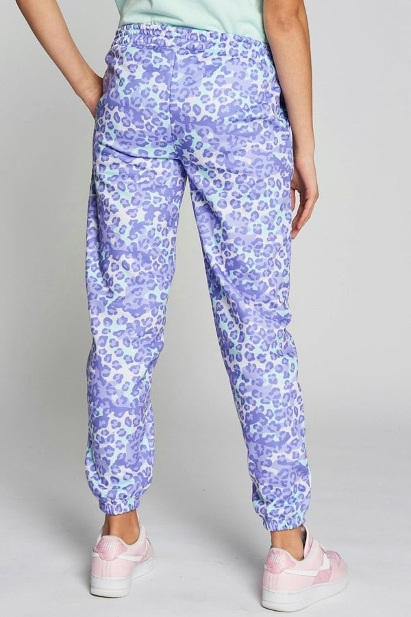 Beat Girlz Club Ice Girls Jogger - Mint Leopard Print